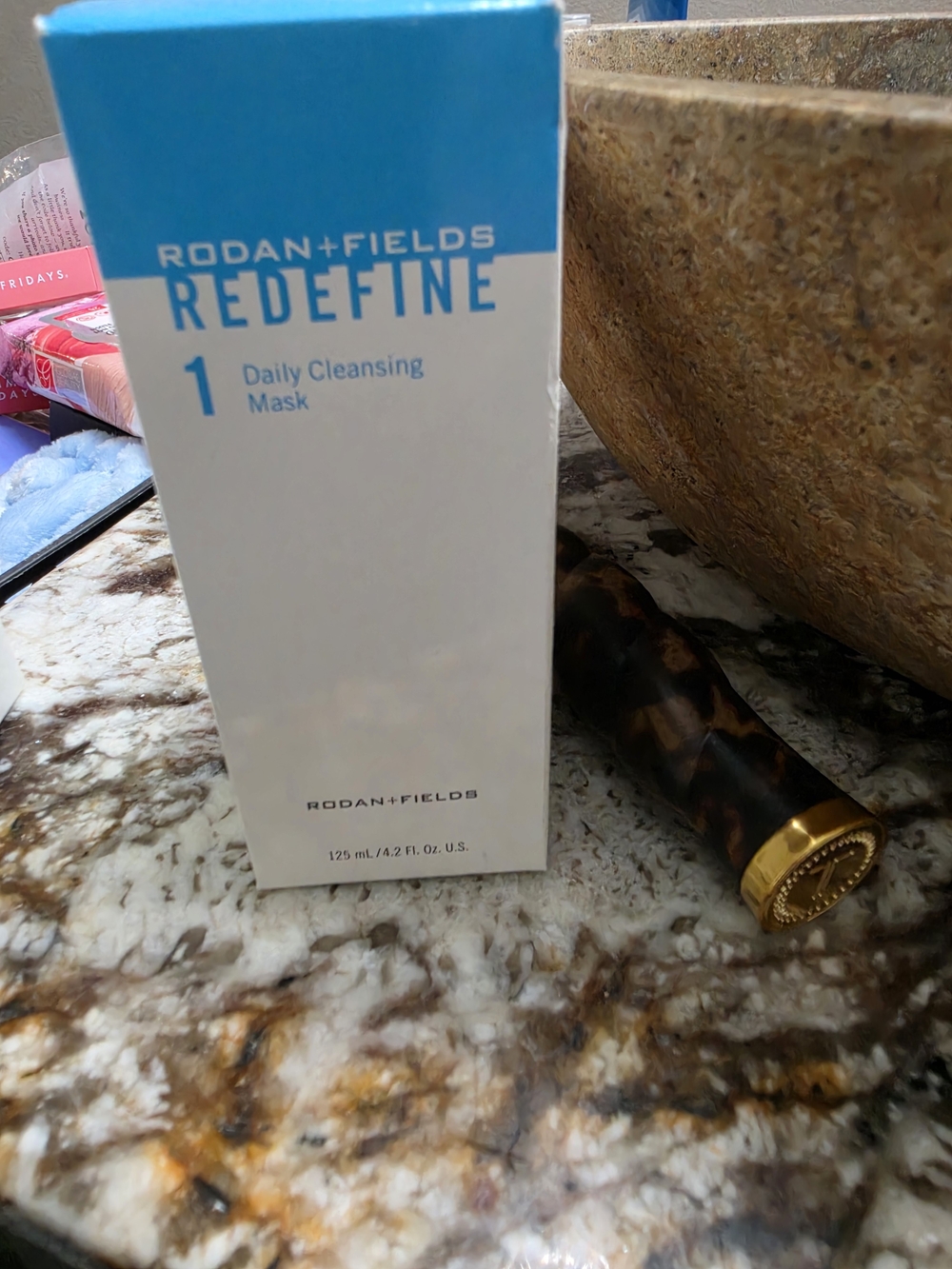 Rodan + Fields REDEFINE Daily Cleansing Mask — White & Blue Packaging